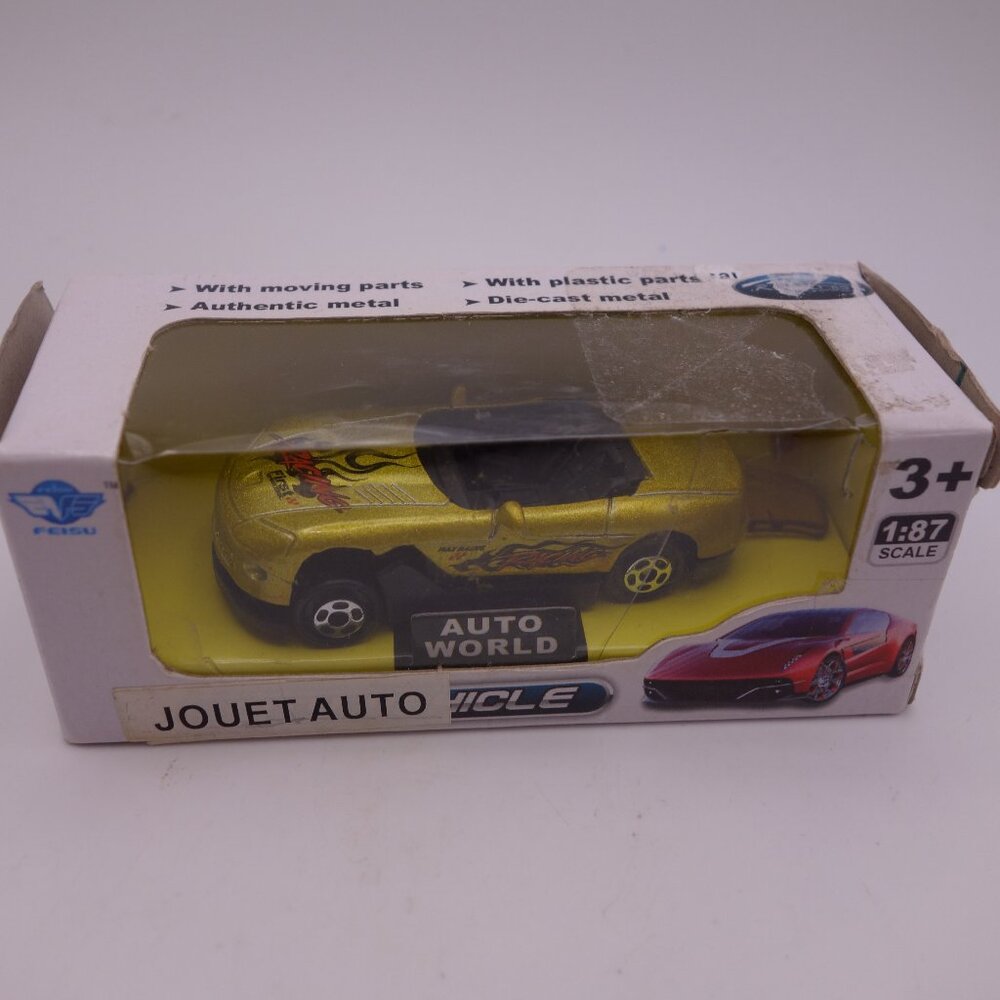 City Vehicle Auto World 1:87 Scale w/ moving parts authentic metal Die-Cast Car